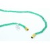 Beautiful NECKLACE Single 1 Line Natural Green Onyx Beads Stones 17.2" inches B40